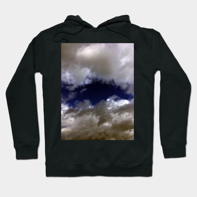 Fluffy Clouds Outlying the Blue Sky Hoodie by Ric1926